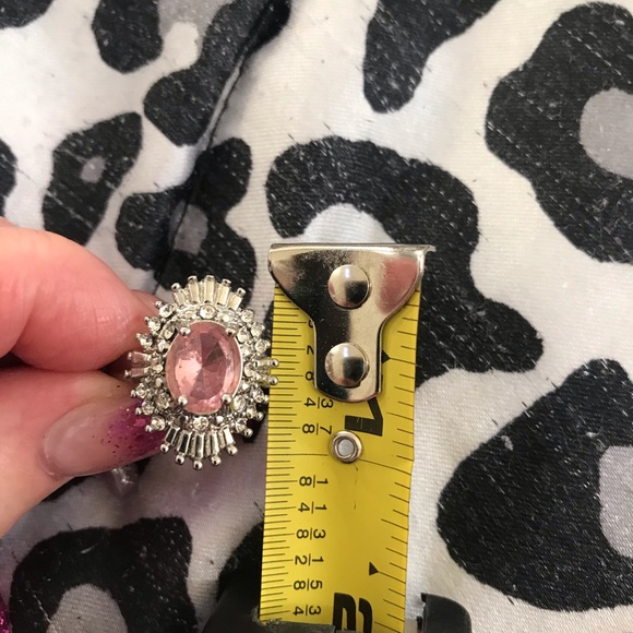 Sterling & Pink Sapphire Fashion Ring - Picture 6 of 9